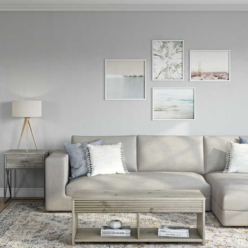 Modern, Transitional, Scandinavian Living Room Design by Havenly Interior Designer Randi
