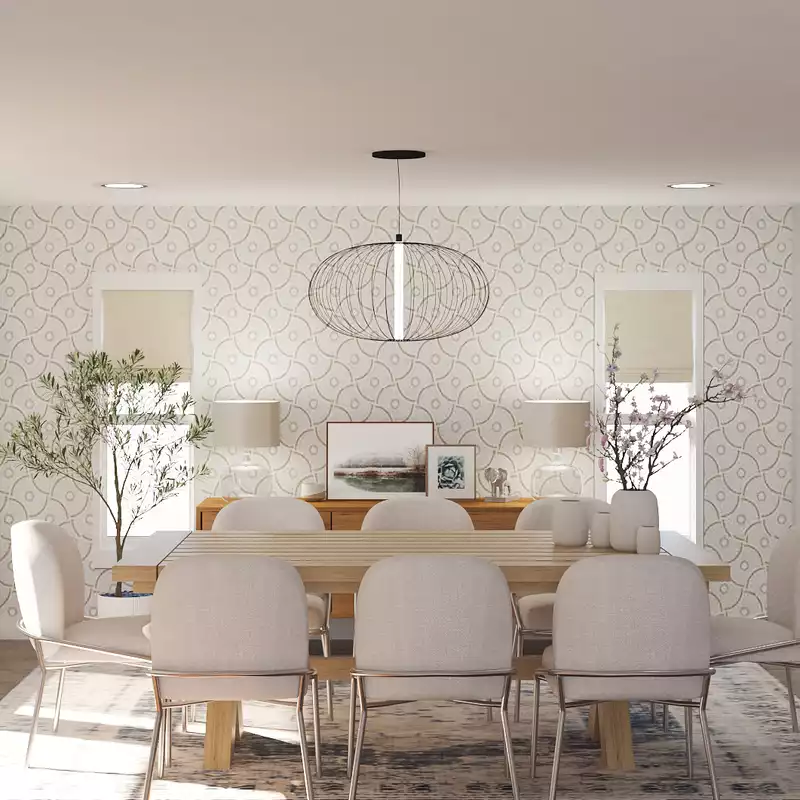 Midcentury Modern, Scandinavian Dining Room Design by Havenly Interior Designer Ana