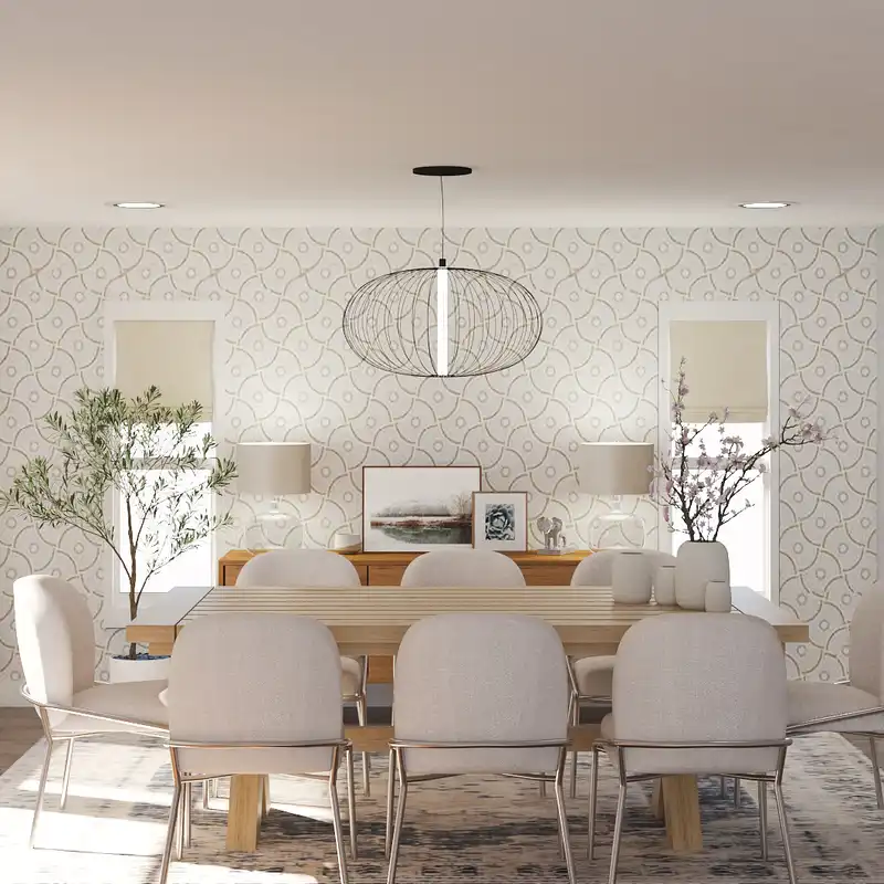 Midcentury Modern, Scandinavian Dining Room Design by Havenly Interior Designer Ana