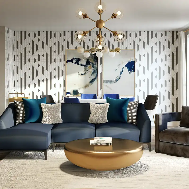 Eclectic Dining Room Design by Havenly Interior Designer Julio