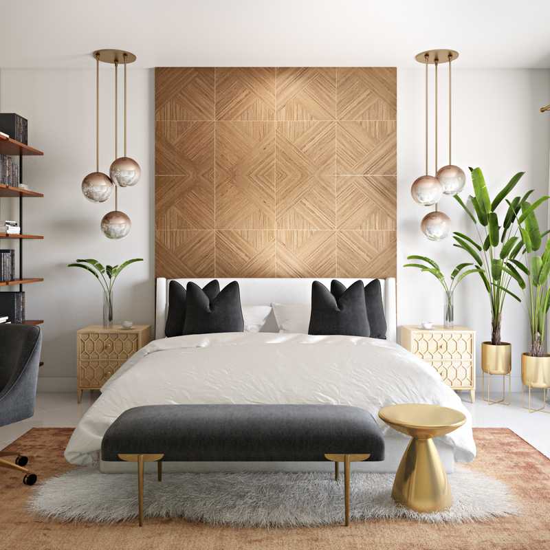 Contemporary, Modern, Glam Bedroom Design by Havenly Interior Designer Julio
