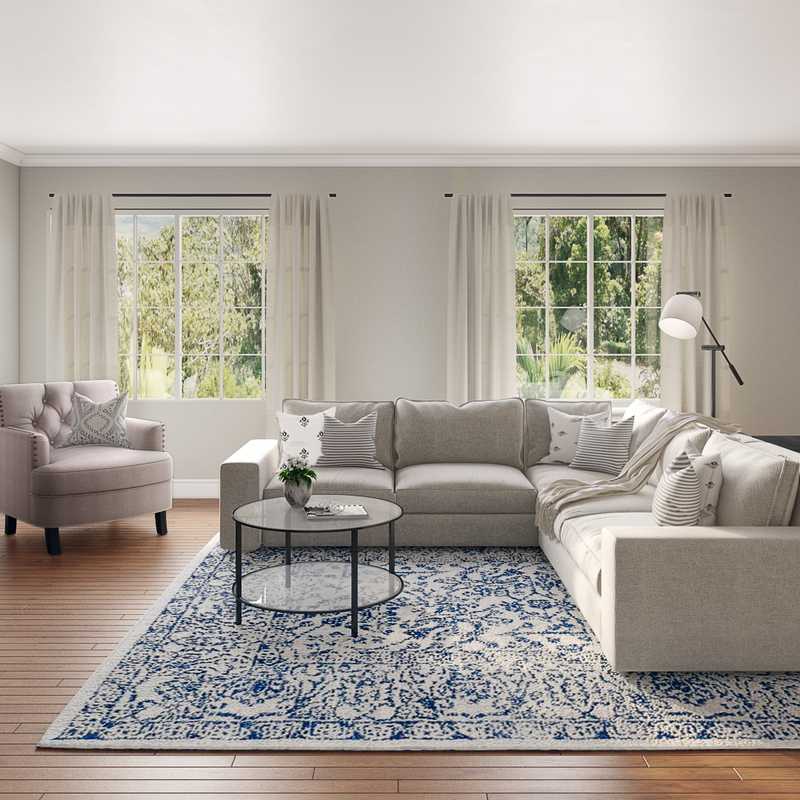 Classic Living Room Design by Havenly Interior Designer Michelle