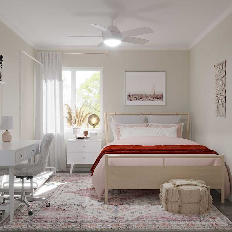 Eclectic, Bohemian Bedroom Design by Havenly Interior Designer Sarah