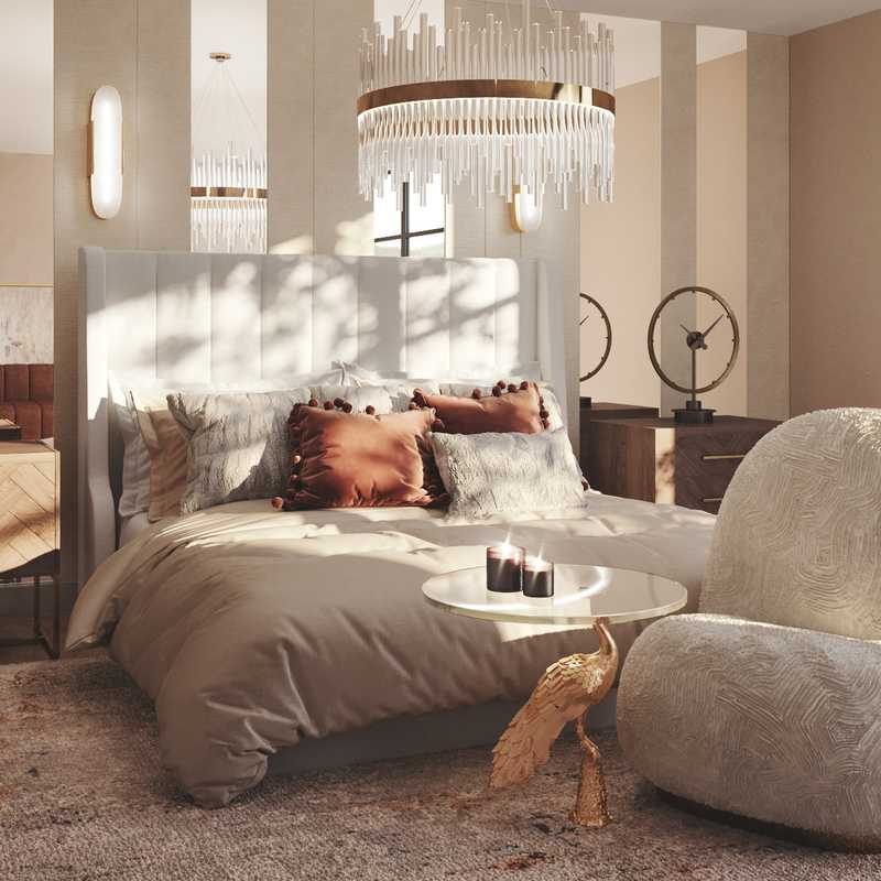 Contemporary, Modern, Glam Bedroom Design by Havenly Interior Designer Denise