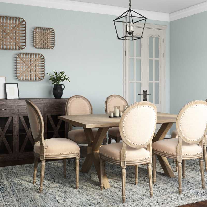 Farmhouse Dining Room Design by Havenly Interior Designer Tori