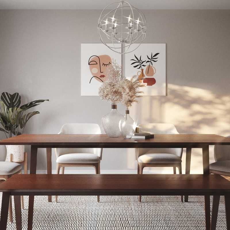 Modern, Farmhouse Dining Room Design by Havenly Interior Designer Natalie