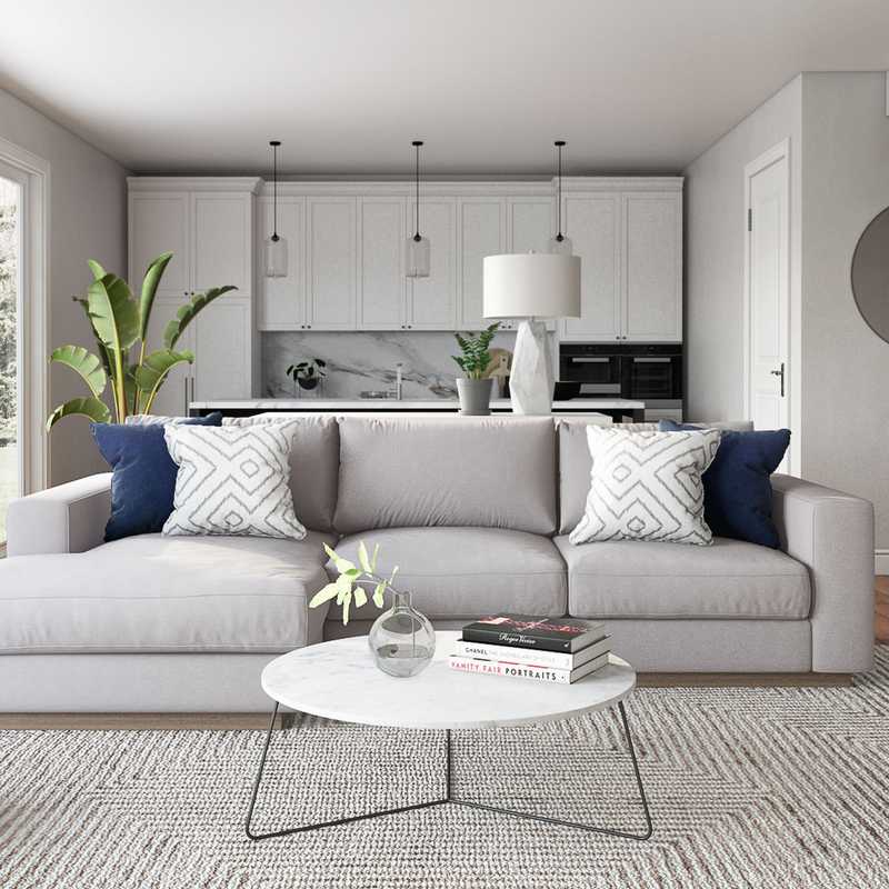 Modern, Midcentury Modern, Scandinavian Living Room Design by Havenly Interior Designer Austin