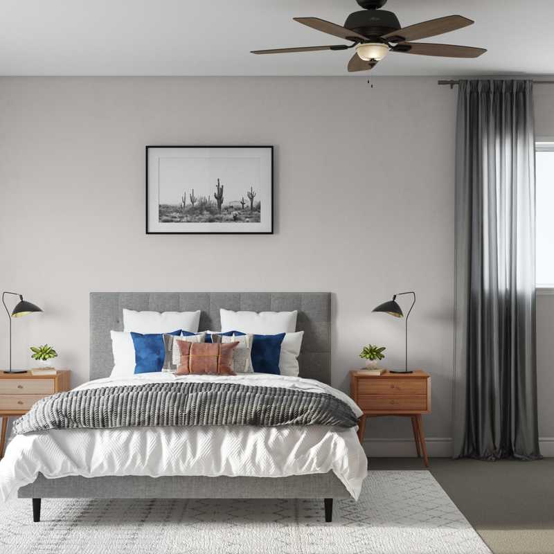 Modern, Midcentury Modern Bedroom Design by Havenly Interior Designer Fendy
