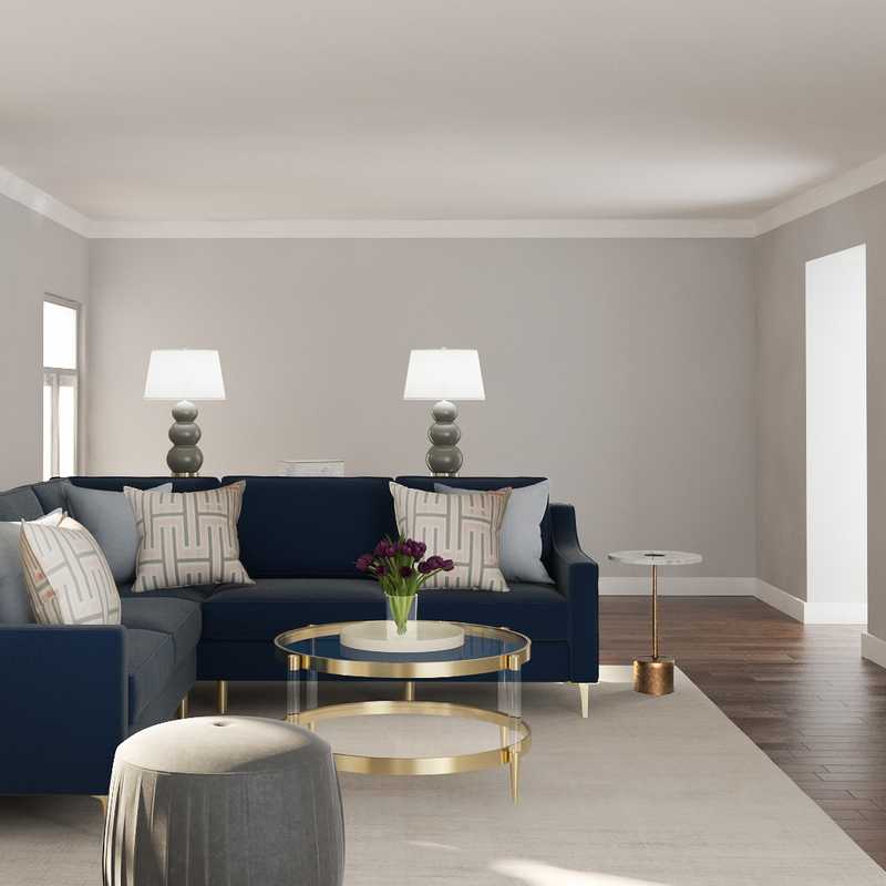 Classic, Glam Living Room Design by Havenly Interior Designer Brooke