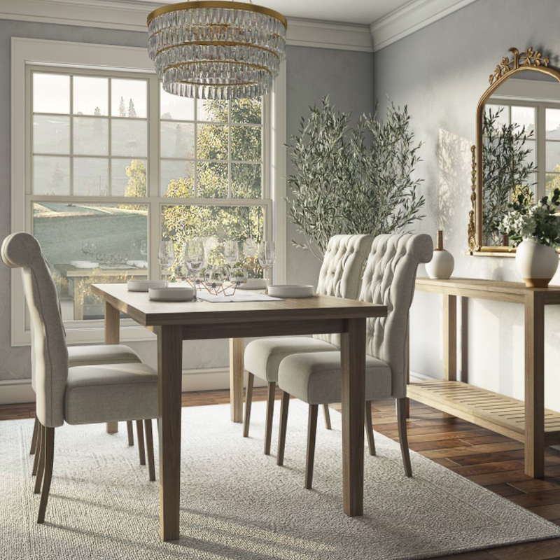 Classic, Glam Dining Room Design by Havenly Interior Designer Rebecca