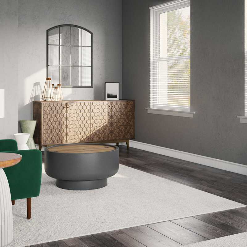 Contemporary Living Room Design by Havenly Interior Designer Taylor