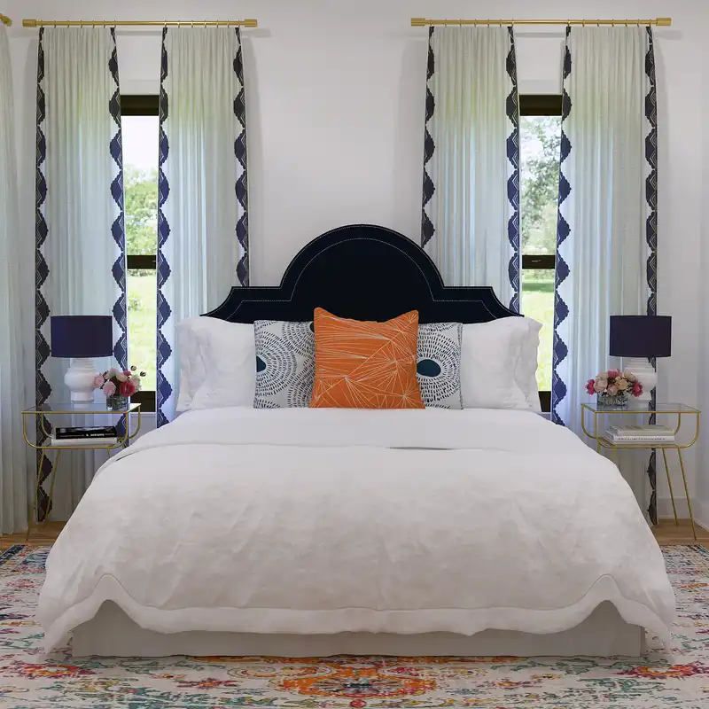 Modern, Classic, Preppy Bedroom Design by Havenly Interior Designer Emerie