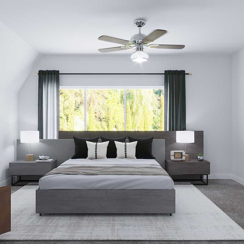 Modern, Minimal Bedroom Design by Havenly Interior Designer Maria