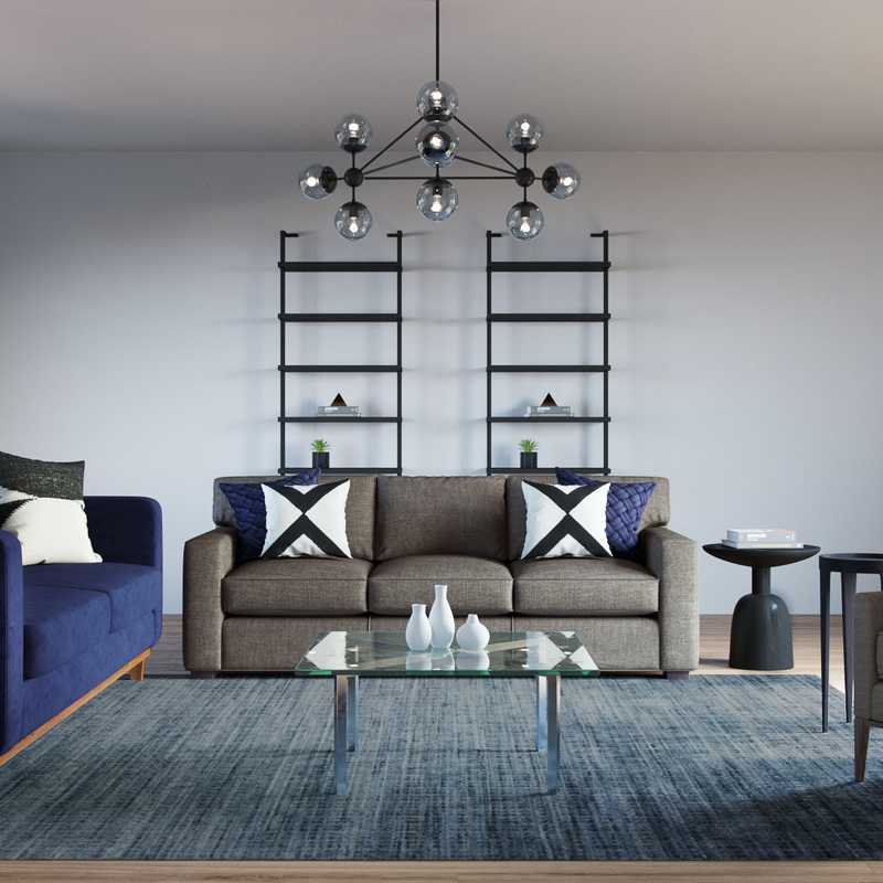 Modern, Minimal Living Room Design by Havenly Interior Designer Savannah