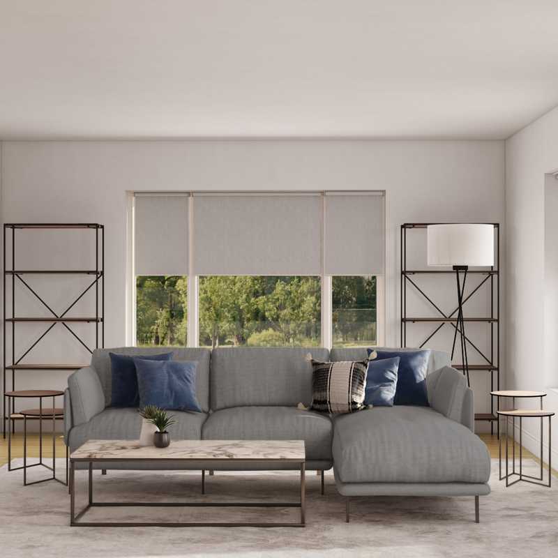 Modern, Minimal Living Room Design by Havenly Interior Designer Lisa