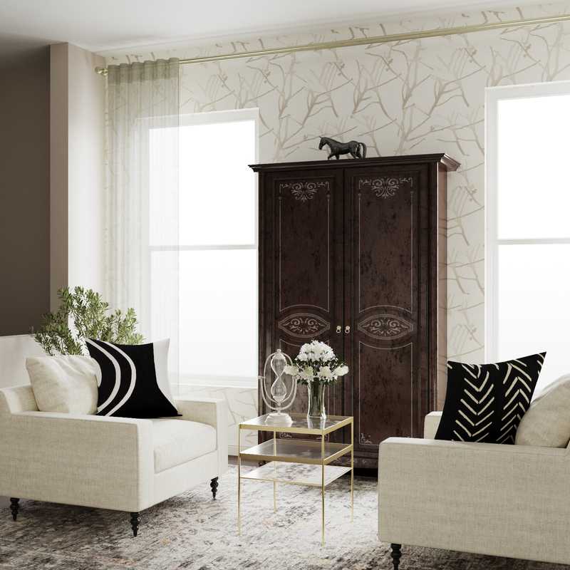 Contemporary, Classic Living Room Design by Havenly Interior Designer James