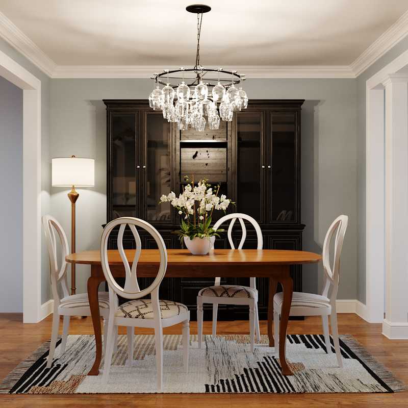 Eclectic, Scandinavian Dining Room Design by Havenly Interior Designer Maria