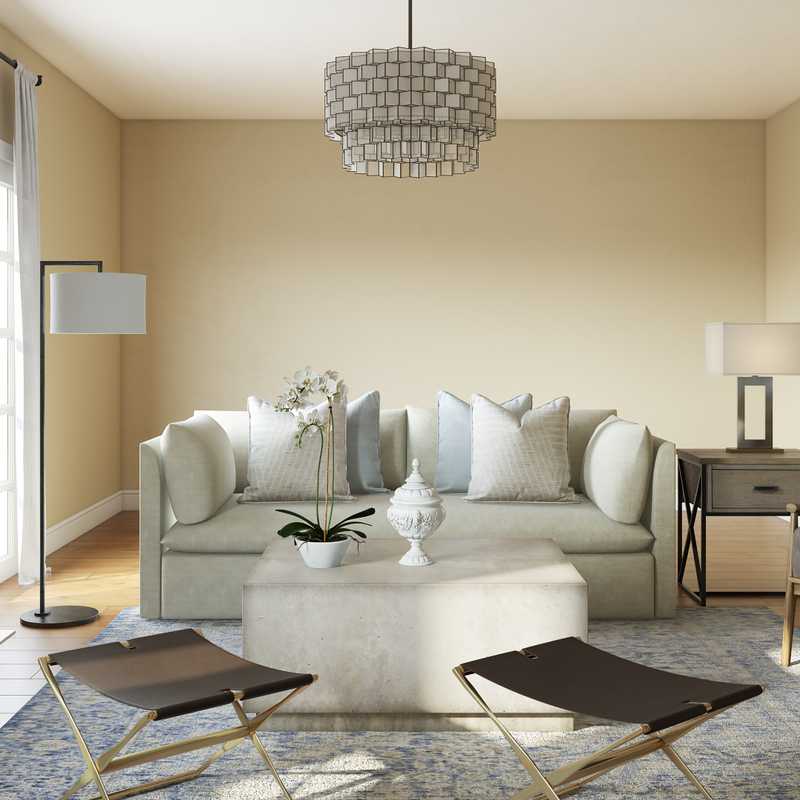 Modern, Transitional Living Room Design by Havenly Interior Designer Paige