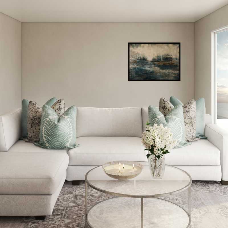 Classic, Transitional Living Room Design by Havenly Interior Designer Amy
