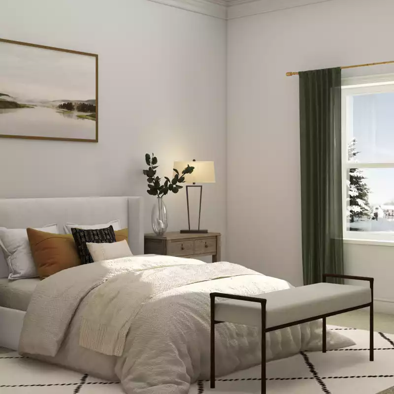 Contemporary, Modern, Midcentury Modern Bedroom Design by Havenly Interior Designer Jennifer