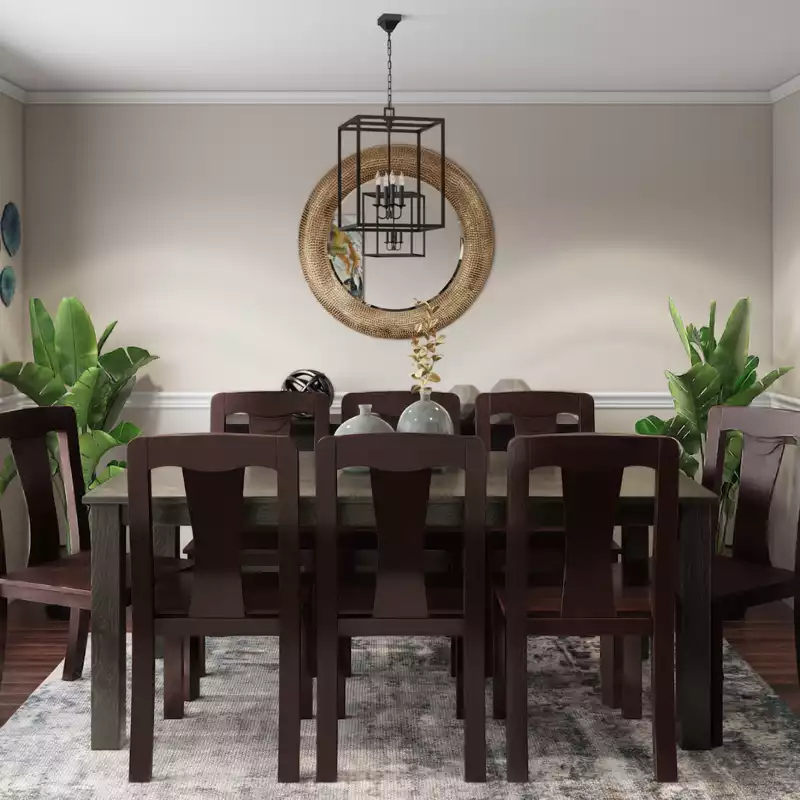 Modern, Eclectic, Bohemian, Glam, Global Dining Room Design by Havenly Interior Designer Danielle