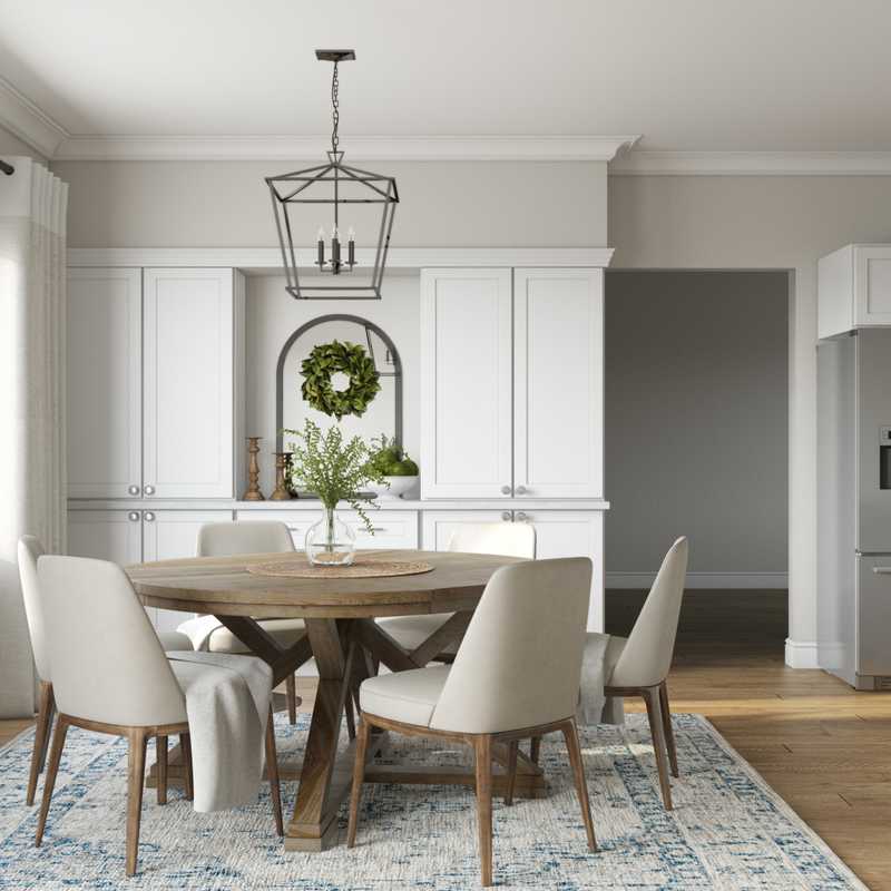 Modern, Rustic, Minimal Dining Room Design by Havenly Interior Designer Marsha