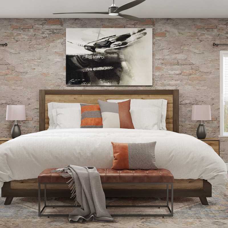 Industrial, Farmhouse, Rustic Bedroom Design by Havenly Interior Designer Austin