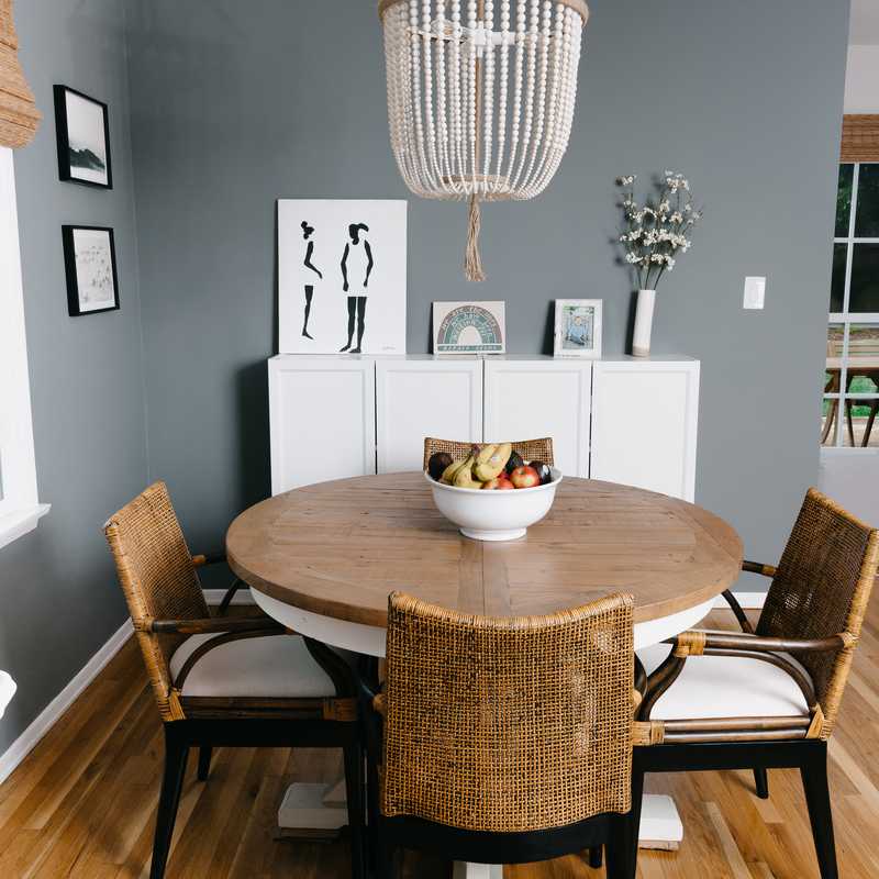 Modern, Eclectic, Bohemian Dining Room Design by Havenly Interior Designer Sarah