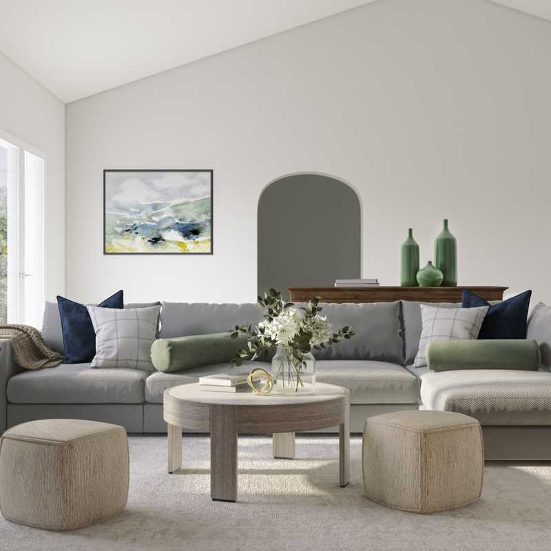 Classic Living Room Design by Havenly Interior Designer Karen