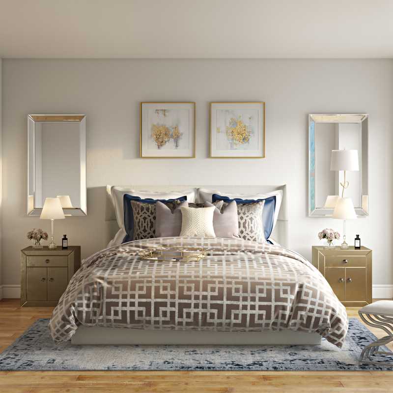 Classic, Glam Bedroom Design by Havenly Interior Designer Liliana
