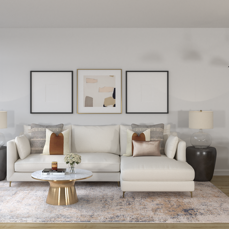 Modern, Eclectic, Bohemian, Global Living Room Design by Havenly Interior Designer Kelcy