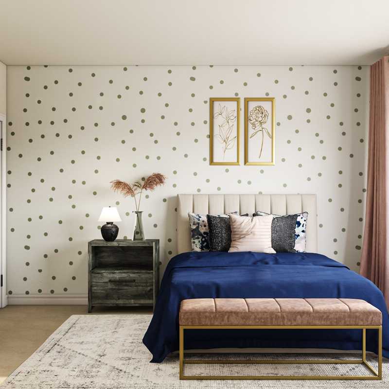 Contemporary, Classic, Glam Bedroom Design by Havenly Interior Designer Erin