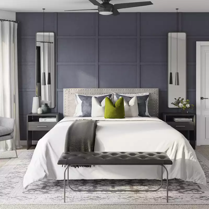 Modern, Minimal, Scandinavian Bedroom Design by Havenly Interior Designer Madison