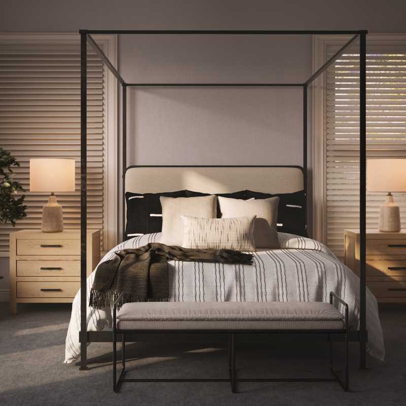 Eclectic Bedroom Design by Havenly Interior Designer Kristine
