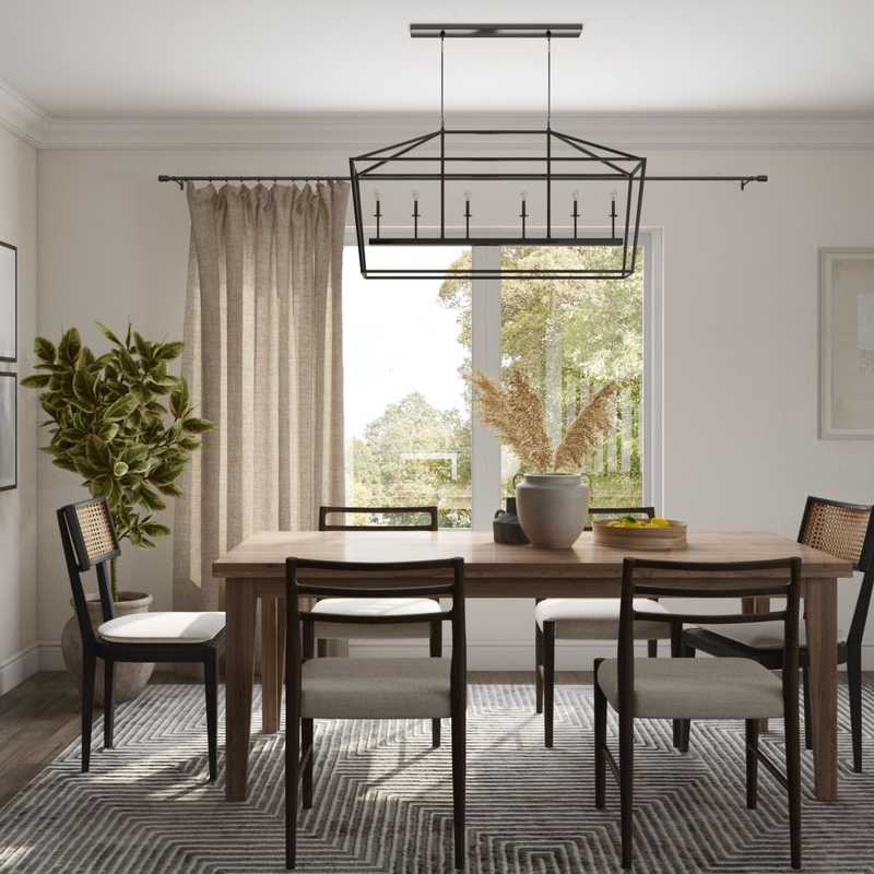 Contemporary, Modern, Farmhouse Dining Room Design by Havenly Interior Designer Astrid