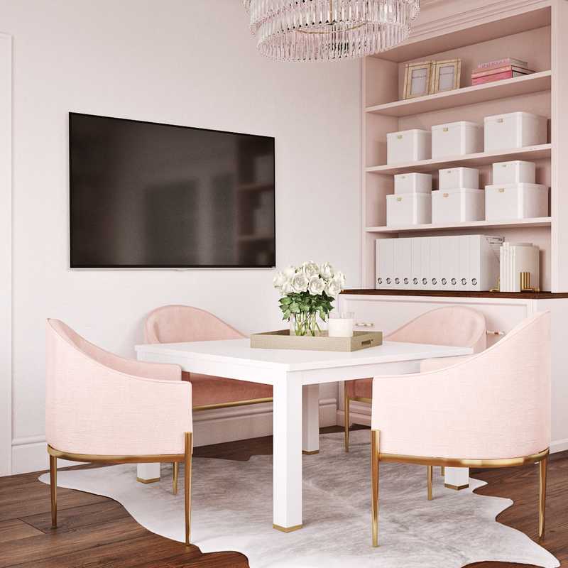 Contemporary, Glam Office Design by Havenly Interior Designer Shelby