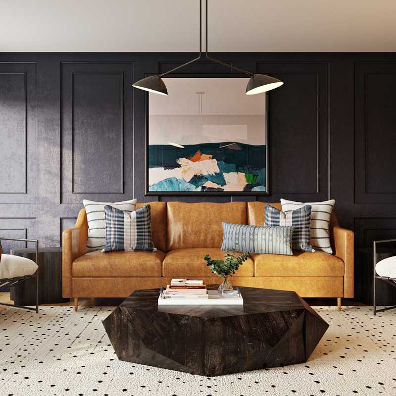 Contemporary, Transitional Living Room Design by Havenly Interior Designer Sandra