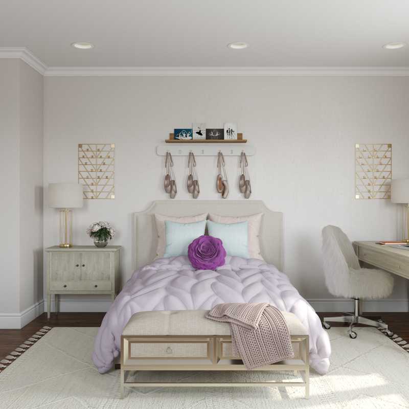 Coastal, Glam Bedroom Design by Havenly Interior Designer Fendy