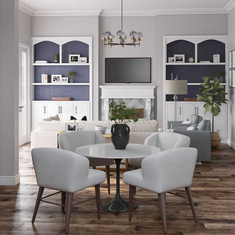 Contemporary, Modern Living Room Design by Havenly Interior Designer Katie