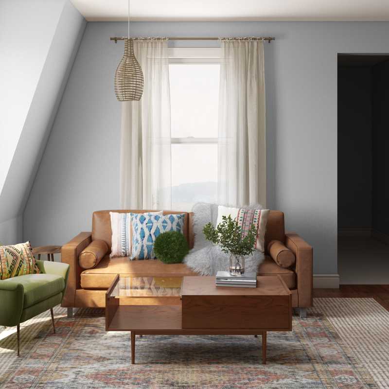 Modern, Eclectic, Scandinavian Living Room Design by Havenly Interior Designer Erica