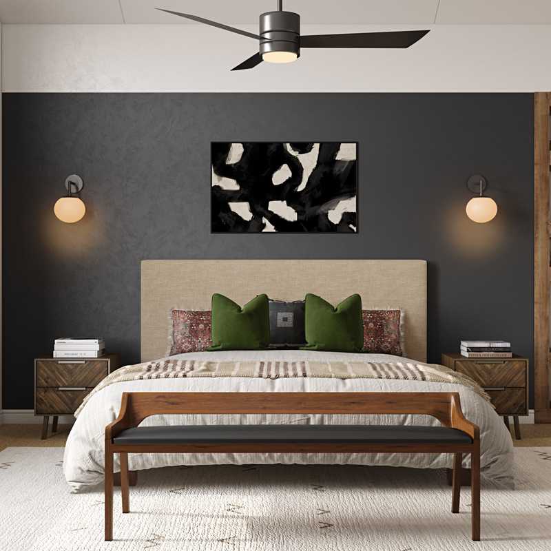 Bohemian Bedroom Design by Havenly Interior Designer Jessica