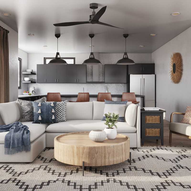 Modern, Farmhouse Living Room Design by Havenly Interior Designer Jamie