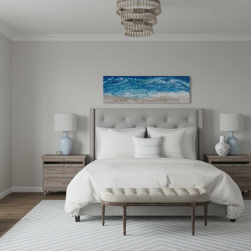 Classic, Coastal Bedroom Design by Havenly Interior Designer Laura