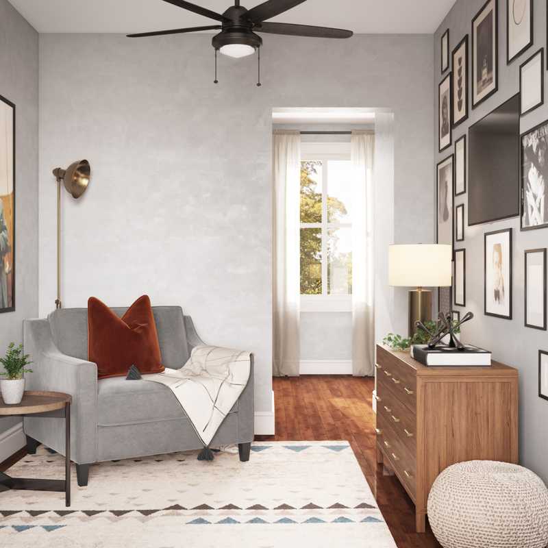 Midcentury Modern Living Room Design by Havenly Interior Designer Sofia