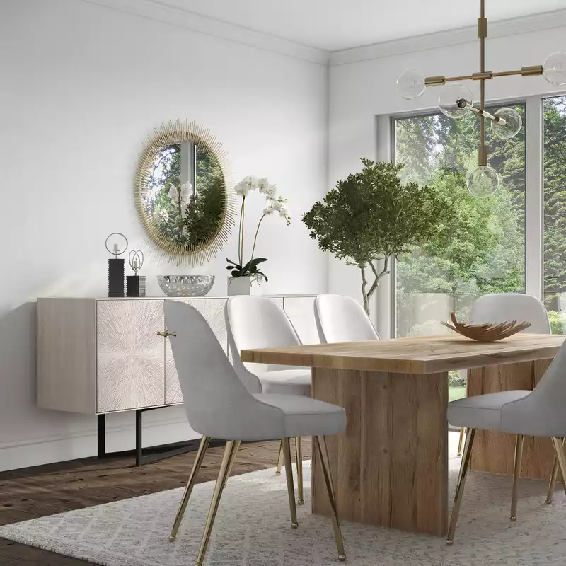 Modern, Glam Dining Room Design by Havenly Interior Designer Anna