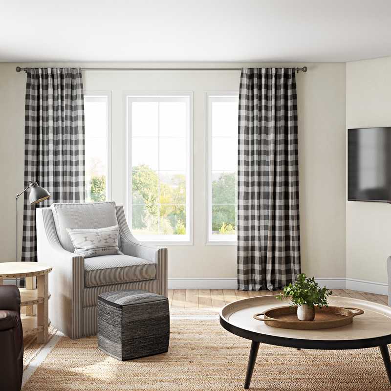 Classic, Coastal Living Room Design by Havenly Interior Designer Jillian