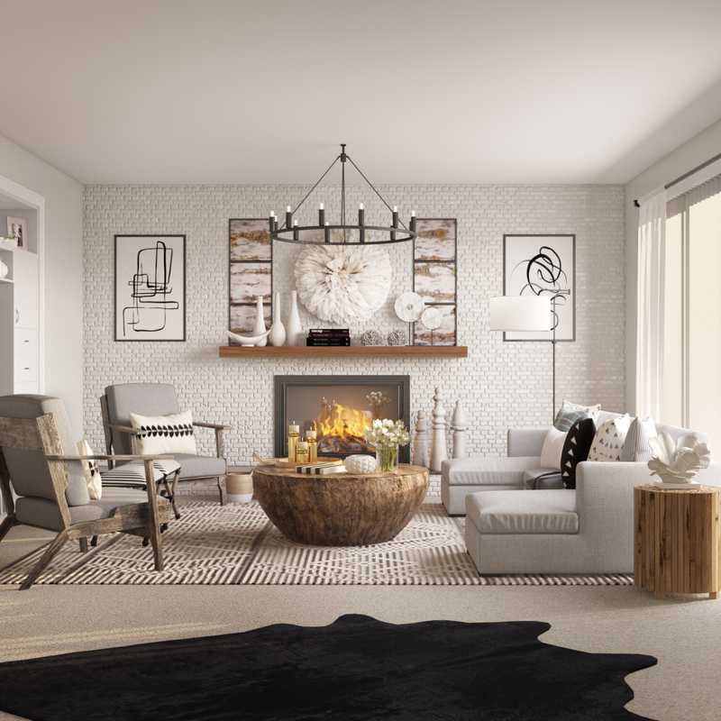 Coastal Living Room Design by Havenly Interior Designer Melisa