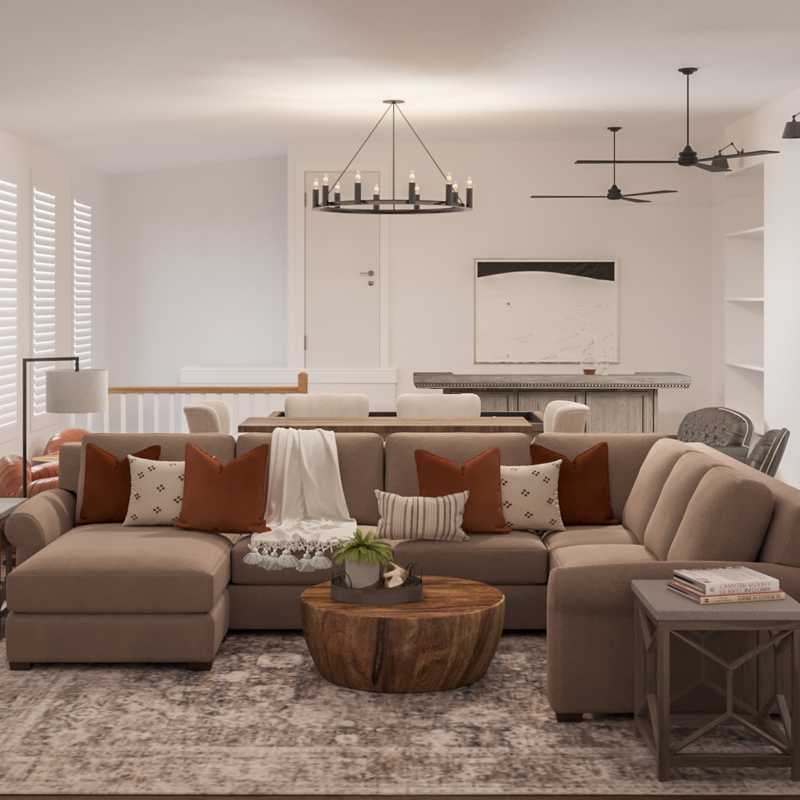 Farmhouse Living Room Design by Havenly Interior Designer Tatiana