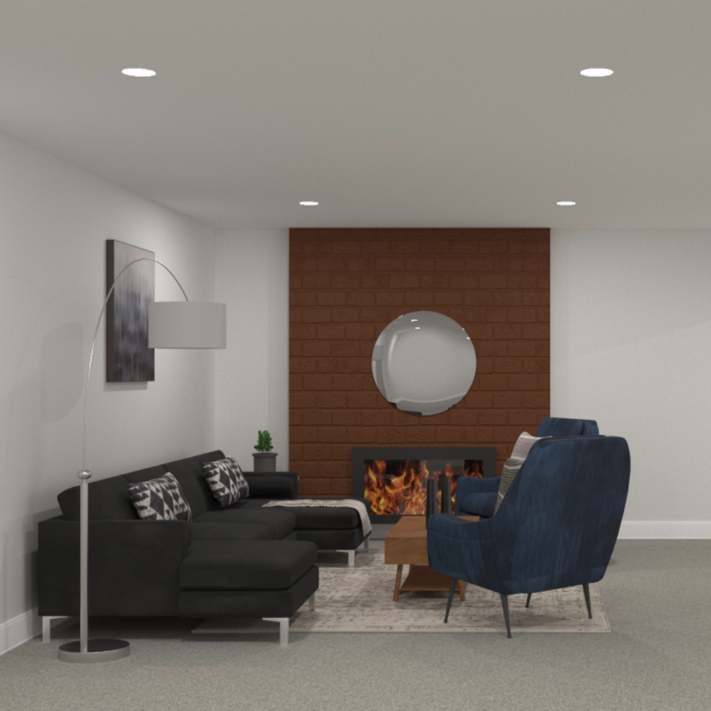 Modern, Minimal, Scandinavian Living Room Design by Havenly Interior Designer Sophia