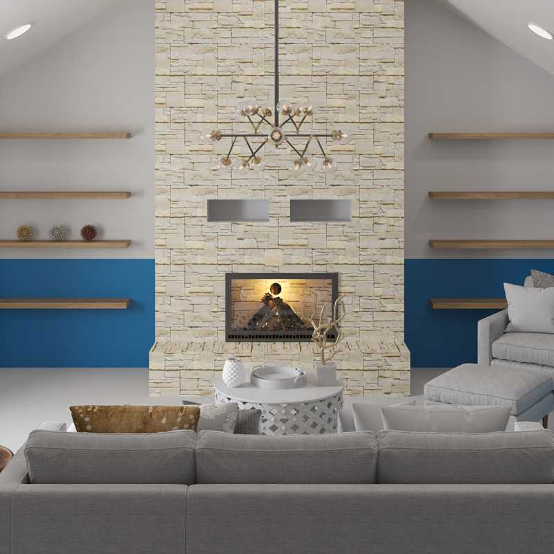 Modern, Bohemian, Glam Living Room Design by Havenly Interior Designer Aleena